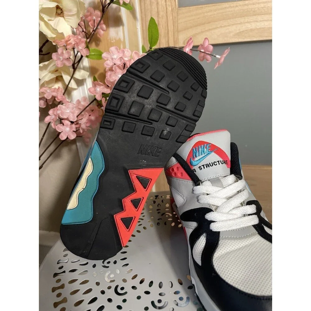 Nike Air Sneakers Retro Summit White Neo Teal Black US Size 5.5Y Athletic Shoes
